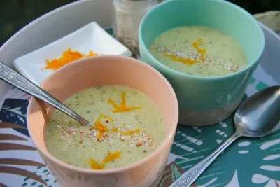 Recette de soupe de courgette à l'orange