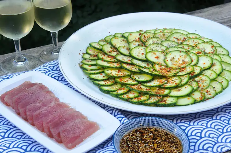 Zucchini carpaccio