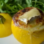 Recipe of round zucchini stuffed with french cheese